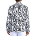 thumbnail image 3 of Blazer Leopardo INSPIRE CHIC para hombres, chaqueta deportiva de solapa de pico, abrigo de doble botonadura, traje de animal, negro y blanco, 3 of 6