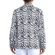thumbnail image 3 of Blazer Leopardo INSPIRE CHIC para hombres, chaqueta deportiva de solapa de pico, doble botonadura, traje de animal, talla XL, negro y blanco, 3 of 6