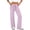 37# Pink, variant on Pajama Pants for Women Soft Wide Leg Pants Flowy Comfy Casual Lounge Yoga Capri Pants 28" 29" Inseam Black S