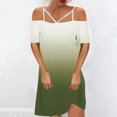 thumbnail image 2 of SEMPAI Summer Dress for Women Bodycon Dresses Short Sleeve Dress Crewneck Solid Above the Knee Summer Dresses Gift for Mom Stylish Celebrate, 2 of 4