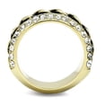 thumbnail image 3 of Luxe Jewelry Designs Women's IP Gold Stainless Steel Ring with Top Grade Crystals - Size 5 (Pack of, 3 of 4