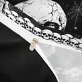 thumbnail image 5 of Homewish Halloween Gothic Skull Bedding, Candle Spider Moon Duvet Cover Full, Black White, Black Reversible 3pcs, 1 Duvet Cover and 2 Pillowcases, 5 of 7