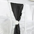 thumbnail image 6 of BalsaCircle 5 Black Accordion Crinkle Taffeta Chair Sashes Wedding Party, 6 of 8
