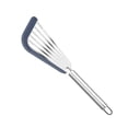 thumbnail image 1 of Pala para freír pescado de silicona resistente a altas temperaturas, pala ranurada con mango ergonómico antideslizante, 1 of 5