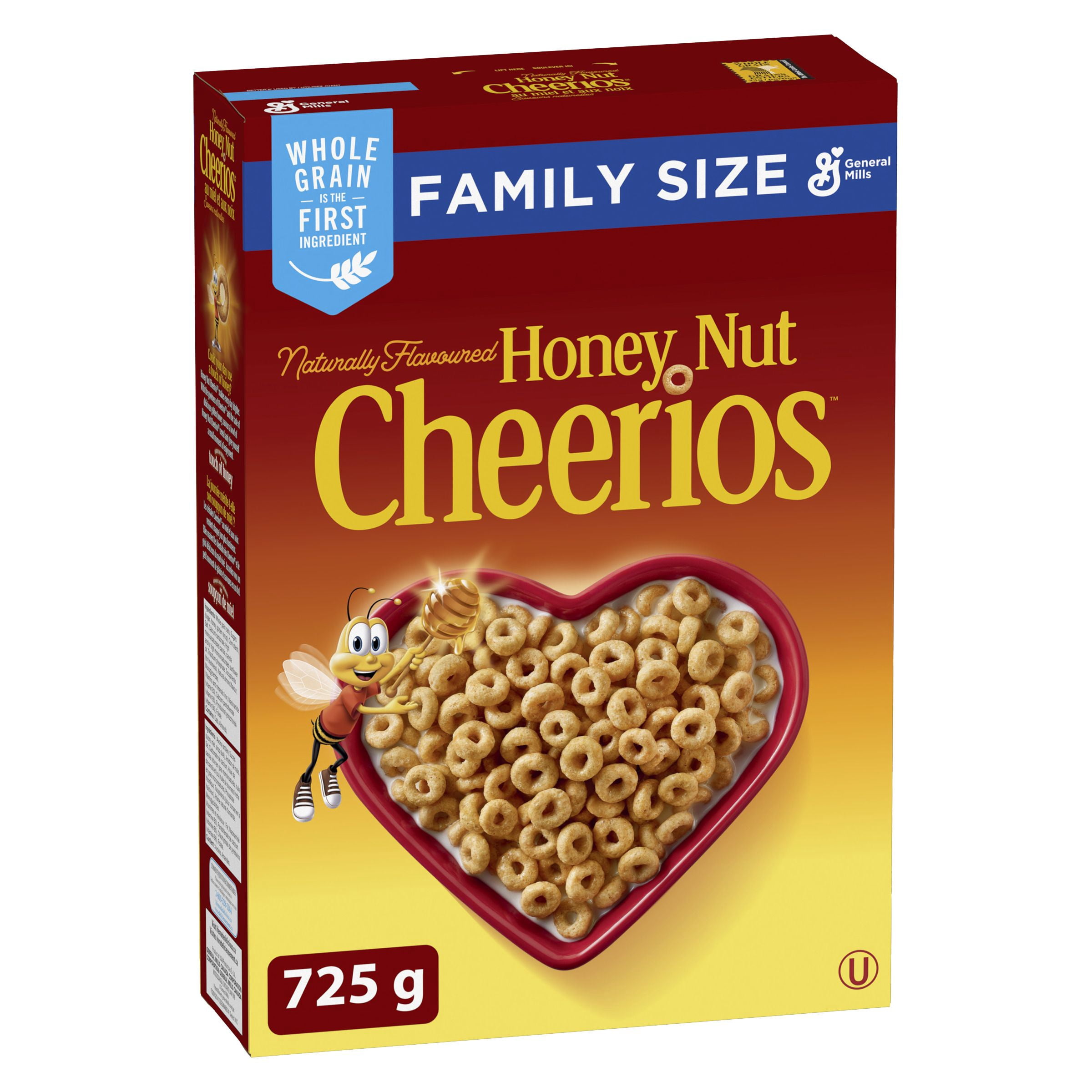 General Mills Honey Nut Cheerios Breakfast Cereal, Family Size