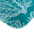 thumbnail image 6 of Jordan Manufacturing Seacoral 74" x 22" Turquoise Printed Rectangle Chaise Lounge Outdoor Seating Cushion, 6 of 14