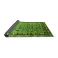 thumbnail image 2 of Ahgly Company Indoor Square Oriental Green Industrial Area Rugs, 5' Square, 2 of 4