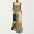 thumbnail image 1 of SMihono Robe Maxi Boho d'Été pour Femmes Grande Taille Mode Col en V Sans Manches Soirée d'Été Fête Imprimé Poches Gilet Longue Robe de Plage Robe d'Été, 1 of 6