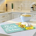 thumbnail image 5 of SKYSONIC Dish Drying Mat for Kitchen Sunflower Bless This Kitchen Counter 18 x 24 inch-Absorbent Microfiber Dish Mat, Reversible Drying Pad Dish Drainer Rack Mats for Countertop Fast Dry, 5 of 6