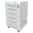 thumbnail image 4 of PreAsion Dental Cabinet Mobile Cart Stainless Steel Moving Side Cabinet 5 Drawers Office File Cabinet, 4 of 10