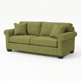 thumbnail image 4 of AUU Green American Traditional Classic Sofa – Square Arm Profile, Medium-Firm Fabric Cushions, and Cushion Back Support, 4 of 14