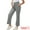 Light Grey, variant on DARING DIVA Women's High-waisted Wide Leg Maternity Lounge Pants S Beige