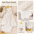 thumbnail image 5 of Snuggle Goose Onesie Includes shoes, Duck Pajamas Soft Coral Fleece Hooded Blanket Hoodie Costume, 5 of 6