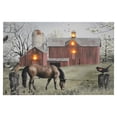 thumbnail image 2 of Three Star Horse And Barn Lightup Painting With Multicolor KL702, 2 of 3