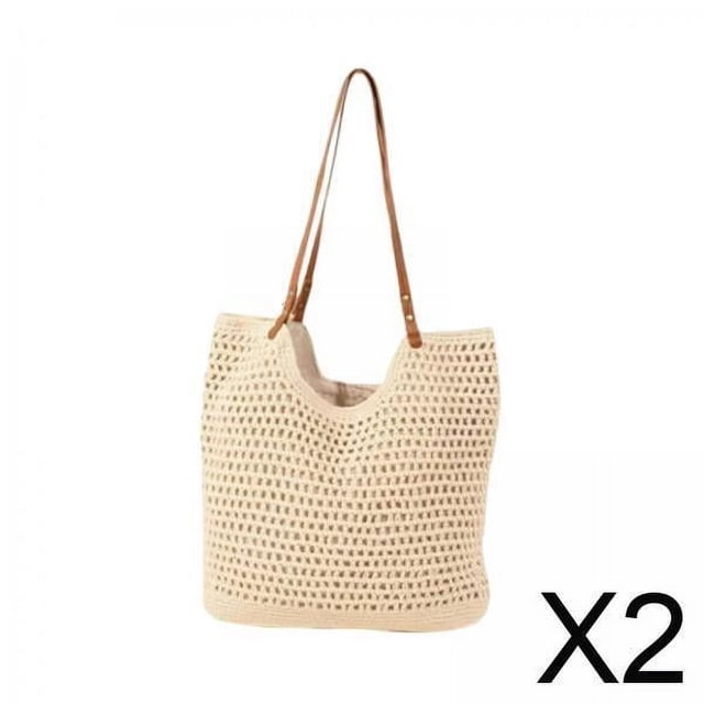 Bolso de hombro para mujer,Bolso de playa Bolso de hombro para mujer Bolso de mano tejido,Bolso tejido para exteriores Bolso de verano Bolsos diarios,Bolso de viaje de compras portátil