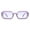 Purple, variant on Geometric Rectangular Sunglasses Women's Colorful Rhinestone Shades UV400 Purple