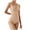 A Beige, variant on Elainilye Fashion Body Shaper for Women Solid Color Bodysuit Chest Cushion Comfortable Out Bra Underwear,Beige