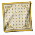 thumbnail image 3 of Vargottam Designer Cotton Twill Block Print Napkins - Set of 12, 20-Inch, Yellow Color, Durable & Absorbent Cloth Napkins for Dining, Parties, and Home Decor - Machine Washable, 3 of 8