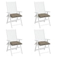 thumbnail image 4 of Juego de cojines para silla VidaXL, exterior, patio, color topo, tela Oxford, 4 of 8