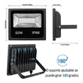 thumbnail image 2 of Reflector Led Rgb De 50w Ip66 Para Exterior Negro, 2 of 5