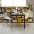 thumbnail image 2 of SogesPower Industrial Rectangle Computer Desk 29.5"H Office Desk Computer Table Sturdy Office Desk Writing Desk, Black, 2 of 7