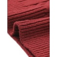 thumbnail image 5 of Agnes Orinda Women's Plus Size Sweater Vest Cable Knit Sweater Sleeveless Pullover Vests 3X Burgundy, 5 of 6