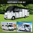 thumbnail image 2 of JIAN YA NA RV Roof Cover, Waterproof Oxford Fabric Caravan Top Cover, Outdoor Anti-falling Leaves Sunshade for Motorhome, Caravan, RV & Trailer (Black, 31x9.8ft), 2 of 19