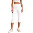 thumbnail image 2 of Inglocry High Waisted Leggings for Women - Tummy Control Yoga Pants for Workout Running Athletic Women's Leggings Plus Size White XL, 2 of 6