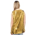 thumbnail image 4 of Sparkle Glitter Sequins Hip Hop Jazz Dancing Number 01 T-Shirt Top Blouse Tunic,Gold,Medium, 4 of 5