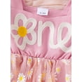 thumbnail image 6 of aturustex Infant Baby Girl 1st Birthday Romper Dress 0 3 6 9 12 18M Newborn Daisy Print Long Sleeve Bodysuits Sweetheart Neck Jumpsuit Tulle Dress witn Cute Casual Clothes for Birthday Party, 6 of 8