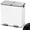 White, variant on Arlopu 21.2gal Dual Trash Can, Stainless Steel Compartment Garbage can with Odor-Control Box, Step-on Recycle Bin with Soft-Close Lid & Removable Inner Buckets