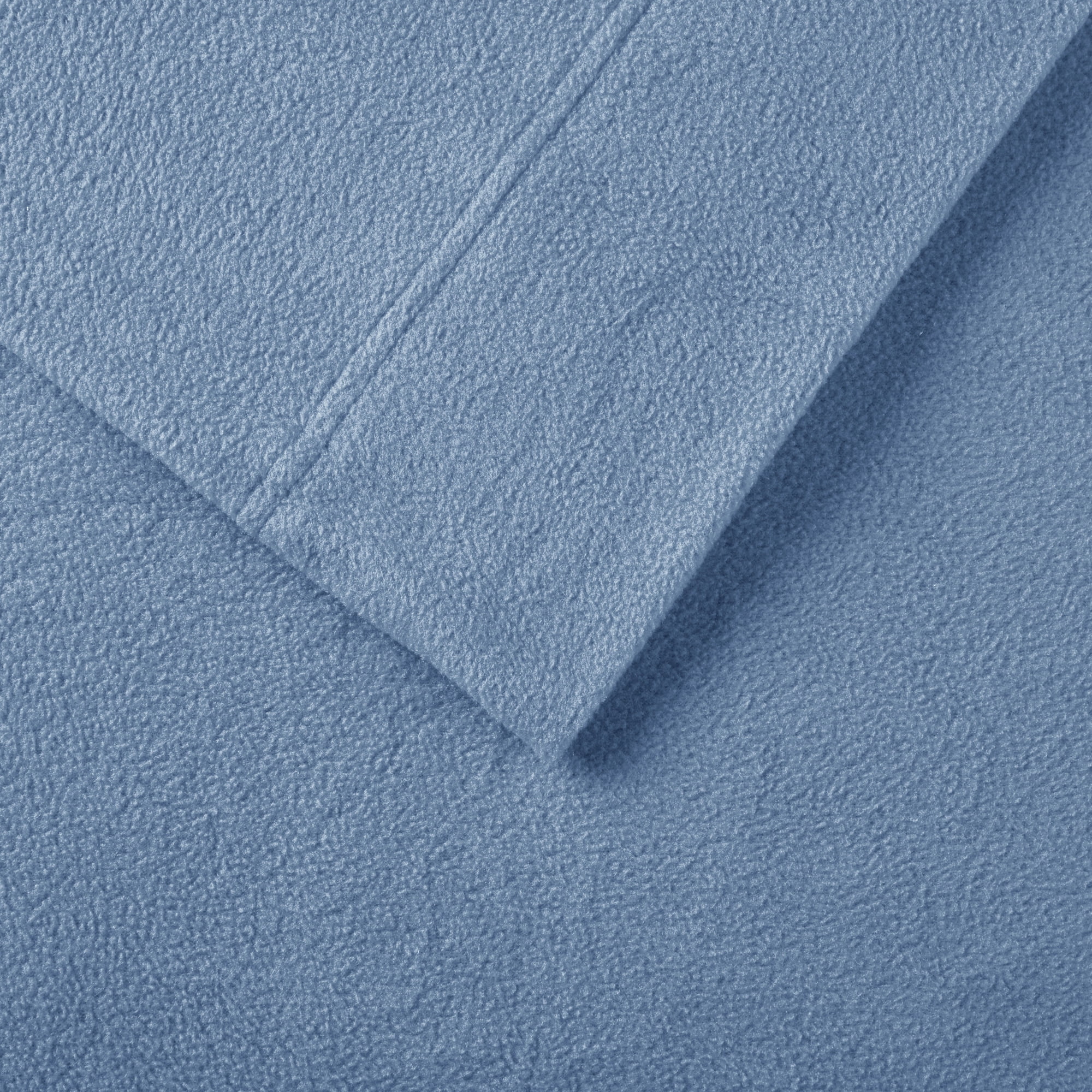 Comfort Classics Micro Fleece 3 Piece Blue Sheet Set, Twin-XL
