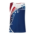 thumbnail image 4 of Yourumao American Flag Ribbed Tank Tops for Women Sleeveless Henley Shirts for 4th of July Independence Day Patriotic Graphic Tees for Outdoor, 4 of 5
