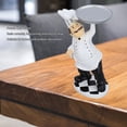 thumbnail image 3 of Figura de Chef ANGGREK Decoración de Resina 24x8,5x8,5 Cm, 3 of 7
