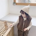 thumbnail image 4 of GYRATEDREAM Girls' Sherpa Fleece Vests Fuzzy Sleeveless Jacket Button Fall Winter Outwear for 1-6 Years, 4 of 9