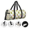 thumbnail image 3 of Balery Avocado Playing Music Bolsa de Gimnasio para Mujeres y Hombres, Bolsa de Viaje Impermeable, Bolsa de Fin de Semana con Compartimento para Zapatos y Bolsillo Húmedo, 3 of 6