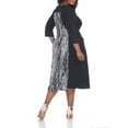 thumbnail image 2 of White Mark Women's Plus Size Constance Midi Dress, 2 of 4