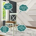 thumbnail image 3 of International Concepts X-Back Counter Height Stool - 24" Seat Height, 3 of 11