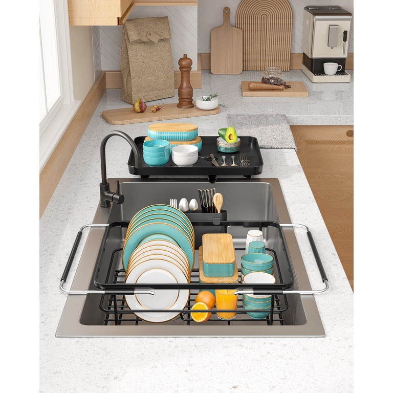 Sakugi Compact Expandable Dish Rack, Stainless Steel photo 5