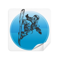 thumbnail image 1 of Winter Sport Skis and Ski Poles Pattern Glasses Cloth Screen Cleaner Suede Fabric 2 Pack, 1 of 2