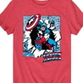 thumbnail image 3 of Marvel Captain America - Panels - Toddler and Youth Short Sleeve Graphic T-shirt, 3 of 5