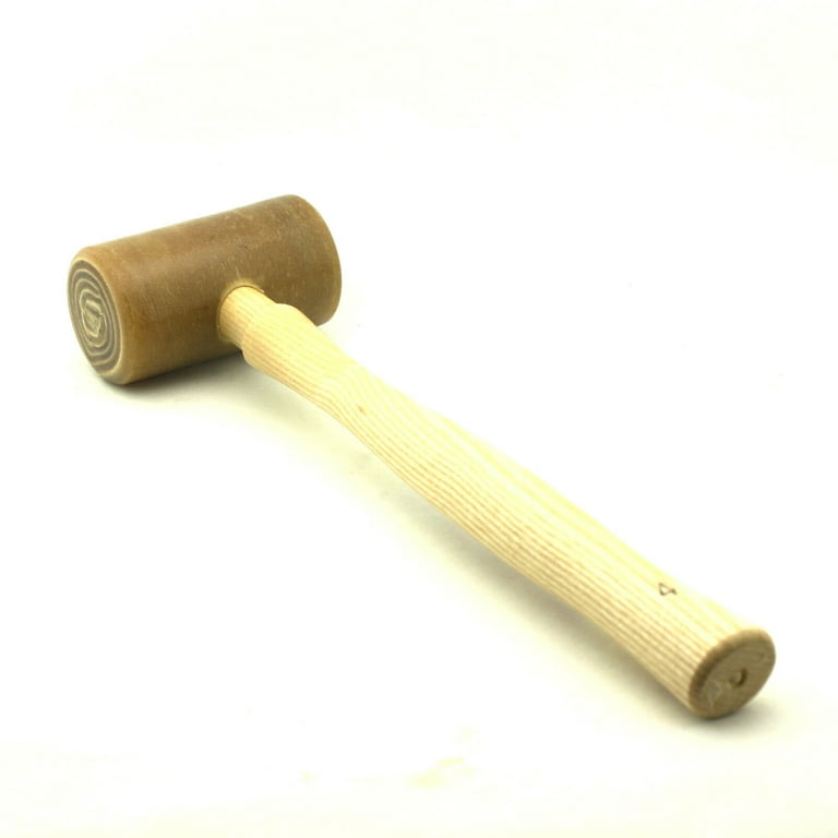 C.S. Osborne Rawhide Mallet #196-4 Solid Head Hammer 2 inch Diameter