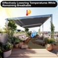 thumbnail image 4 of Shade&Beyond 8'X8'Sun Shade Cloth, 90% Pergola Shade Cover Canopy with Grommets, Sun Screen Fabric Tarp for Patio, Outdoor, Garden, Backyard,Dark Gray, 4 of 7
