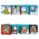 thumbnail image 1 of Tarjetas de felicitación navideñas, 8 paquetes de pintura de diamantes 5D Tarjeta de felicitación navideña para Navidad (C) - Campanas navideñas, renos, muñecos de nieve, tarjetas y sobres de Papá Noel JM, 1 of 5