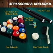Barrington Billiards Winstead 87” Pool Table with Accessories Included, Green