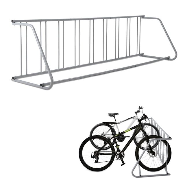 QinaQin Floor-Standing Bicycle Racks, Ground-Level Bicycle Parking Racks, All-Steel Garage Bicycle Racks, Suitable for Street, Backyard, and Bicycle Activity Storage