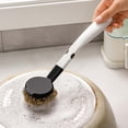 thumbnail image 1 of XYAIYT Stylish Long Handled Cleaning Brush with Soft Bristles Safe for Shoes and Clothes Easy Storage Solution Portable Hole Design Gentle Strong Cleaning for Daily Use, 1 of 8