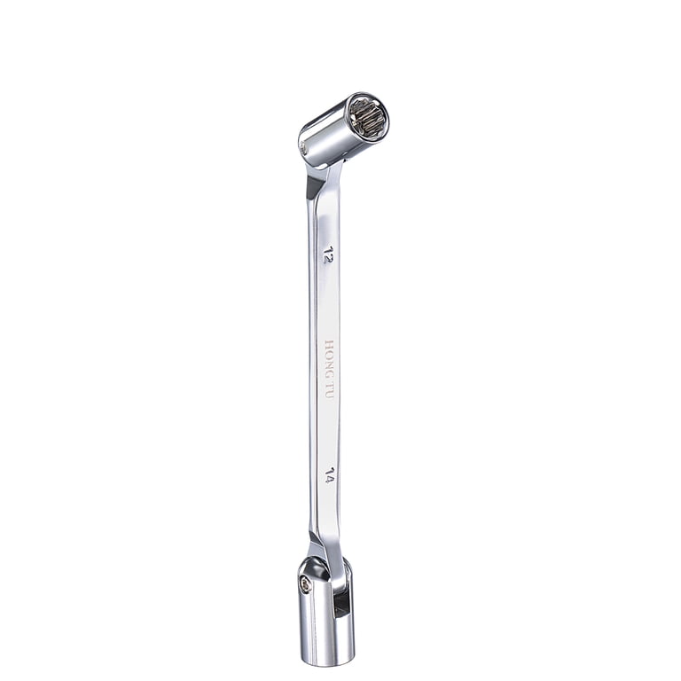 URREA 12-Point Flex Head Wrench 10mm – Ratchet Box End & Open End For Tight Spaces