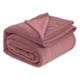 thumbnail image 1 of Manta de cama, forro polar, tamaño queen, franela rosa, 230 x 230 cm, 1 of 8