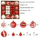 thumbnail image 2 of Bolas de Navidad | Bolas de Adornos navideños Rojos y Blancos con Lazo para Colgar Juego Navidad Adornos de Navidad Decoración para elR2-11PCS, 2 of 3